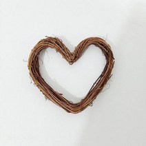 라탄 라틴 피크닉 바구니 용품 1030cm 화이트 등나무 화환 브라운 하트 스타 링 DIY 장식 꽃 EID 파티 선물 웨딩 생일 홈, heart+20cm