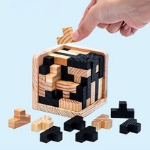 [맥킨더] 테트리스퍼즐 테트리스 스마트게임즈 IQ퍼즐게임 3d블럭 고급 원목 아이큐100도, 상세 설명 참조