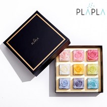 플라플라 큐빅 플라워 솝 클렌징 천연 수제비누 9P 세트, 큐빅 플라워 9P 세트