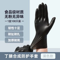 요리용 라텍스 락텍스 니트릴 수술용 장갑 100매 PVC 합성장갑 식이급 고무 블랙 니트, 옵션01, L
