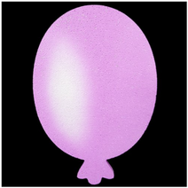 (디머스) 교실 게시판 환경 구성 꾸미기 폼아트 스치로폼 모양판 풍선판 보라(대)