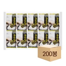 집밥앤 광천김 20봉 x 10개 (200봉) 1박스 도시락김, 80g(4g x 20봉)