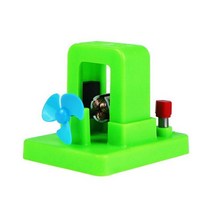 태양열 소형 발전기 자가 집열판 Diy 풍력 발전기 전자기 dc 전기 회로 직류 모터 장난감, 초록