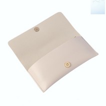 socean 자석 선글라스 가방 안경 파우치 닦이천 세트 베이지 플랫 안경 케이스 선글라스 보관함 플랫 안경 지갑 납