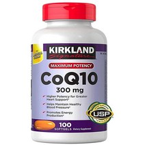 Kirkland Signature CoQ10 300mg 100 Softgels