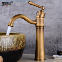 [KangRong해외구매대행] 거위목 수전 스완 무광 금색 수도꼭지 수입 유럽식 엔틱 빈티지 인테리어 4종, 금색 대형개