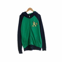 엠엘비스포츠 그린 면혼방 후드집업 남자 S 8616