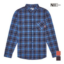 [니] [NII] 남성 기모 체크 셔츠_NNXNLVW8311