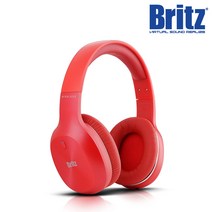브리츠 W800BT Qplus 레드 블루투스 헤드폰 유무선 헤드셋, W800BT 레드