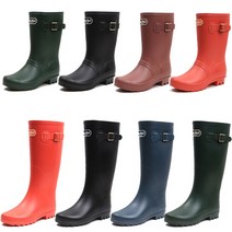 국산 여성 벨트 레인부츠 장화 (220 - 255mm 숏 미들 롱 3 스타일) 츄츄 LA 장마 비오는날 신발