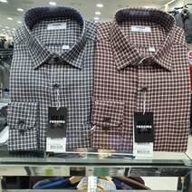 [레노마셔츠(아울렛)] [레노마셔츠]더블 미디움 체크 기모 일반핏RMWSGP304