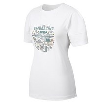 트렉스타 여성 친환경소재인 소로나 원단을 사용하고 부산의 아기자기한 느낌을 프린트로 표현한 반팔 티셔츠