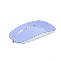 무선 레이저 게이밍 마우스 블루투스 for apple macbook air pro for xiaomi 노트북 pc huawei matebook 노트북 컴퓨터용 충전식, 연보라색