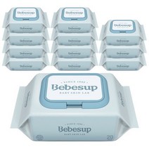 베베숲 센시티브 엠보싱 유아물티슈 휴대캡형, 23팩, 20매