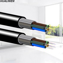 광 케이블 광섬유 야외 단일 모드 통신 기갑 광케이블 4 6 8 12 24 코어, 4core 9.0mm, 50m, 1개