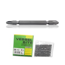 VESSEL B36 2X70H (10EA) 423041 베셀비트 전동비트 육각 양날비트