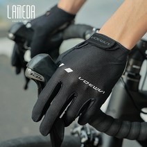 롱장갑 LAMEDA-남녀 공용 충격 흡수 사이클링 장갑 전체 손가락 터치 스크린 가을 긴 도로 산악 자전거 장