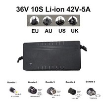 전동킥보드배터리 새로운 이온 팩 36V 48V 60V 72V 5A 지능형 고속 충전 42V 54.6V 67.2V 84V 충전기 10S 13S 16S 20S, UK, 01 36V 10S Li-ion 5A