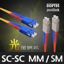 디옵텍 SSOM1S-3 광점퍼코드 (SC-SC 2C 싱글모드 1G 3M), 1개