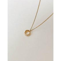 로스도스 circle necklace (silver 925) - 베이직하면서 심플한 작은 팬던트의 은목걸이