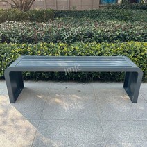 튼튼 철제 벤치 공원 의자 야외 안뜰 스테인레스 스틸 레저 등받이 좌석 쇼핑몰 의자, 8. 그레이 150 40 45