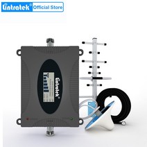 중계기Lintratek CDMA 850MHz B5 LTE 셀룰러 증폭기 모바일 신호 부스터 2g 3g 리피터 gsm 4g 천장 안테나, 03 AU 플러그_04 WCDMA 2100MHz