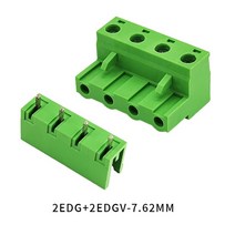 CIXIYCX 2-10Pin 2EDG 7.62mm 플매트 카펫 러그인 스크류 터미널 2EDGV/R 오픈 스트레이트 니들 시트 커브, 01 1set Open straight_02 3P