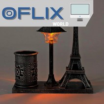 감성 조명 펜꽂이 책상 인테리어 연필통 에펠테이블 실버, loft상품선택