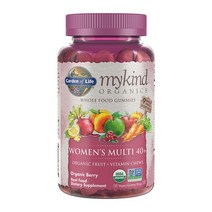 [Garden of Life] 가든 오브 라이프 마이카인드 오가닉스 우먼스 멀티 40 오가닉 베리 120 구미 Mykind Organs Womens Multi 40 Organ Berry 120 Gummy 40대 이상 여성용 유기농 종합비타민