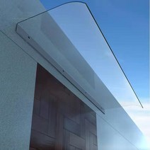 창문 차양 캐노픽스 농막 차면시설 테라스 비가림 막, 40x80cm 완전투명 정면설치