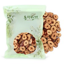 동의한재 무첨가 100% 중국산 신강 햇 슬라이스 대추칩 1kg (500g x 2개), 1세트