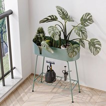 식물 진열대 가구 스탠드 다리미 금속 야외 바닥 실내 꽃 디스플레이 발코니, 02=green