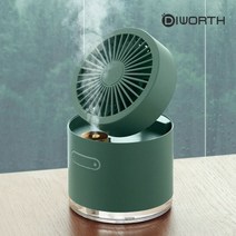 최적가 굿팩토리 디월스 험피팬 D22 탁상용 미스트 선풍기 가습기 무드등 냉풍기 써큘레이터 가성비 최고구매, 험피팬D22 그린