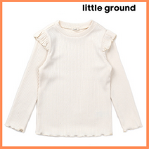 [리틀그라운드8] 룰라비(73A12-330-01)프릴골지티셔츠 아동티셔츠 여아 기본티 긴팔티 이너티 코디 선물