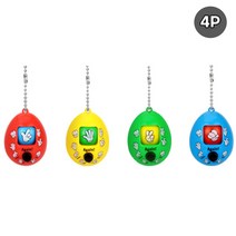 2ir2g 열쇠고리 미니 룰렛 가위바위보 랜덤 복불복 미니 게임기 키링 4P 술자리게임, ◐레드★⊙