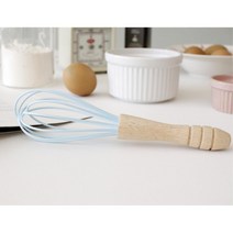 팬케익 베이킹 실리콘 소형 수동 거품기 디저트 카페 쿠키 라떼만들기 계란 휘퍼 식당, 블루