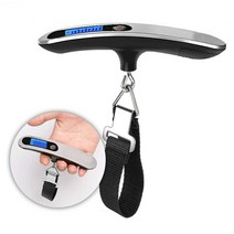 계량저울 휴대 50kg 10g 디지털 규모 전자 수하물 가방 규모 무게 균형 여행 손 steelyard scale with belt, 없음