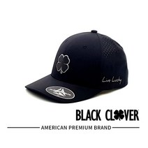 블랙클로버 SEAMLESS LUCK 2 골프모자, Black