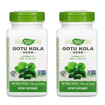 네이처스웨이 고투콜라 허브 475MG Vegan Capsules 180정 2개
