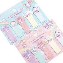 산리오 캐릭터 귀여운인덱스 점착메모지 5종류 총 100매 - 랜덤1개, 산리오 인덱스 점착메모지