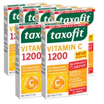 독일 탁소피트 taxofit Vitamin C 1 비타민C 1200 30정, 6팩