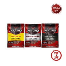 [2+2]잭링크스 소고기육포 3종 200g+200g / 2가지맛 선택가능, 맛 선택:마누카 100g 2팩+페퍼드 100g 2팩