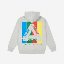 팔라스 트라이엠브 후드 그레이 말 - 22SS Palace Tri-Emb Hood Grey Marl - 22SS
