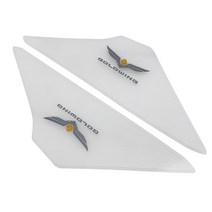 골드 윙 gl1800 안개등 측면 보조 조명 수정 부품에 적합 몸의 양쪽에 led 라이트 바 방향 지시등 18-22, 투명 연료 탱크 측면 스티커 2018-2022