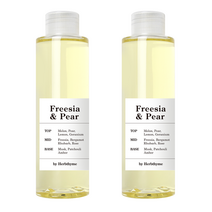 허브타임 방향제 시그니처 니치 향수 디퓨저 리필 130ml 1+1, 프리지아 앤 페어