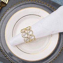 다스몰 크리스탈 냅킨링, 실버