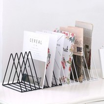 아트박스/미스터고물상 북유럽와이어북스탠드, 화이트, 색상:화이트