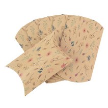 옥수수완충제 종이완충제 친환경포장지 10/20pcs 베개 모양 크래프트 종이 포장 상자 초콜릿 사탕 선물 웨, 02 B02_01 10pcs