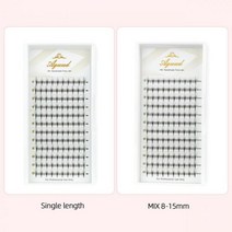 프리메이드 래쉬 팬 씬 베이스 러시안 볼륨 속눈썹 팬즈 연장 하이브리드, C, 0.05mm_MIX(8-15) | 7D (120 fan