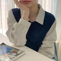 츠네즌 레이어드 티셔츠 68993 빅사이즈 여성의류